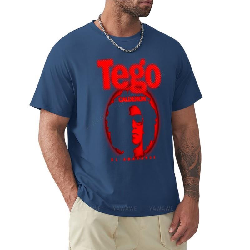 black tshirt men Tego Calderon T-Shirt new edition t shirt plain t-shirt mens plain t shirts cotton mens t-shirts