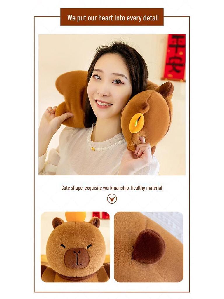Capybara Long Body Pillow - Plush Toy and Sleeping Leg Cushion