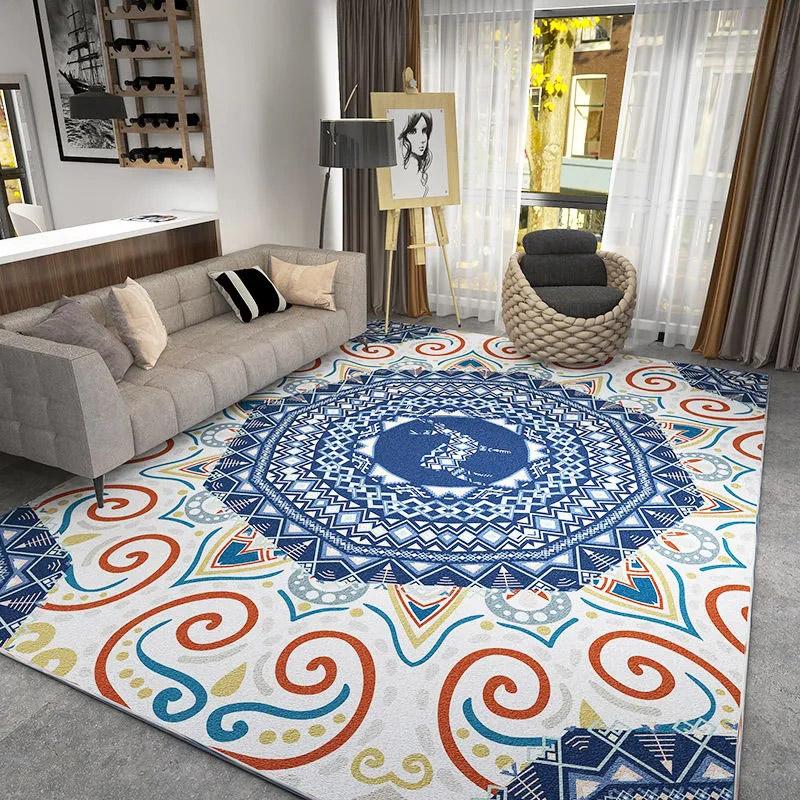 European Classical Carpet Living Room Sofa Blanket Ethnic Style Bedroom Bedside Cushion Room Full of Large Area Rug Personalized Persian Rug
