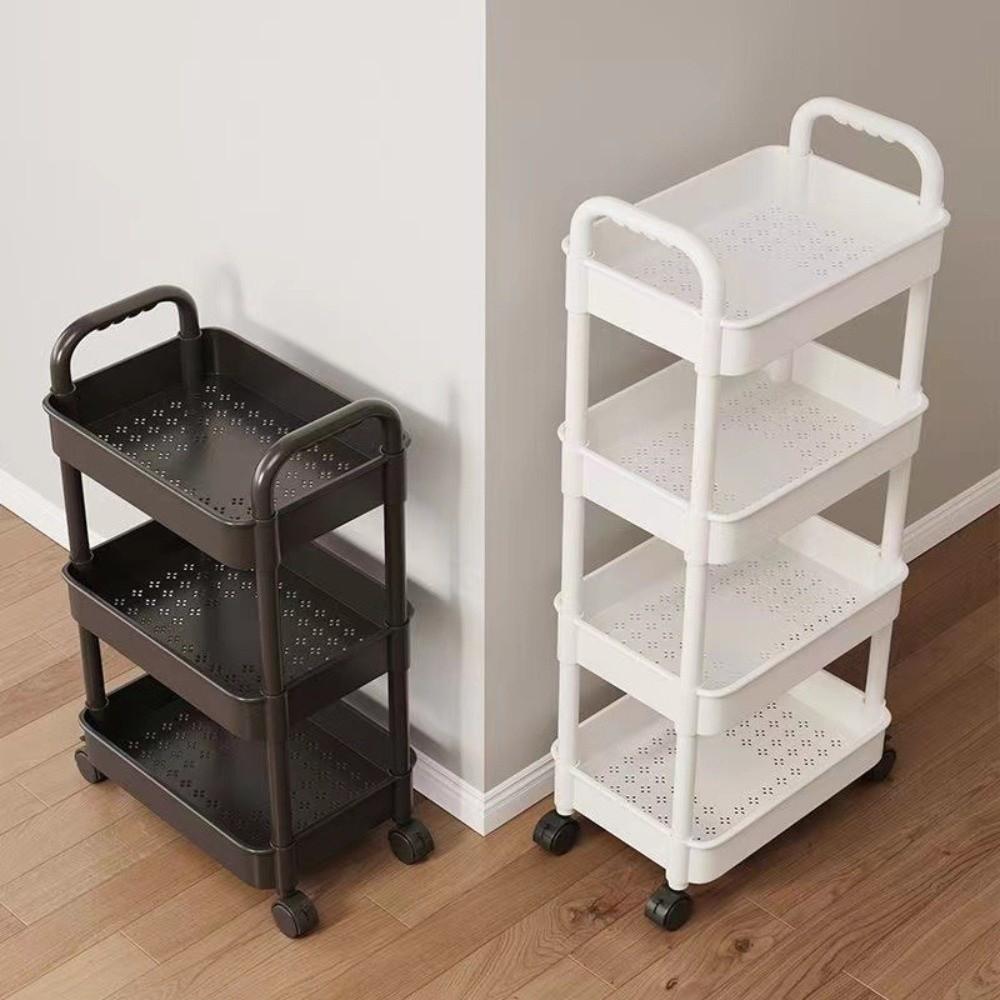 Large Capacity Mobile Trolley Storage Rack Convenient Kitchen Storage Rack  Kitchen
