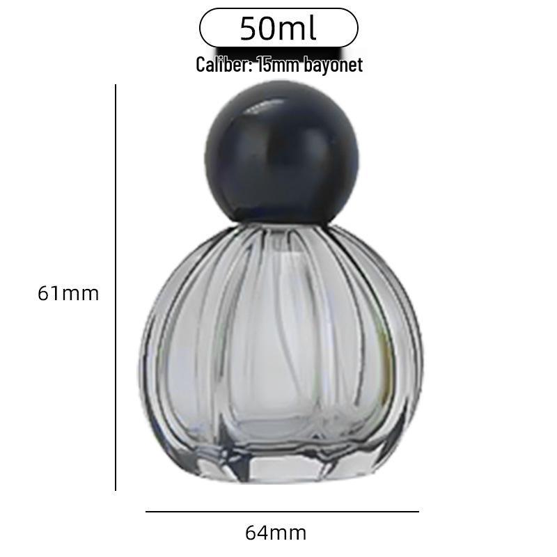 Transparent Glass Pumpkin Perfume Spray Bottle for Travel and Samples