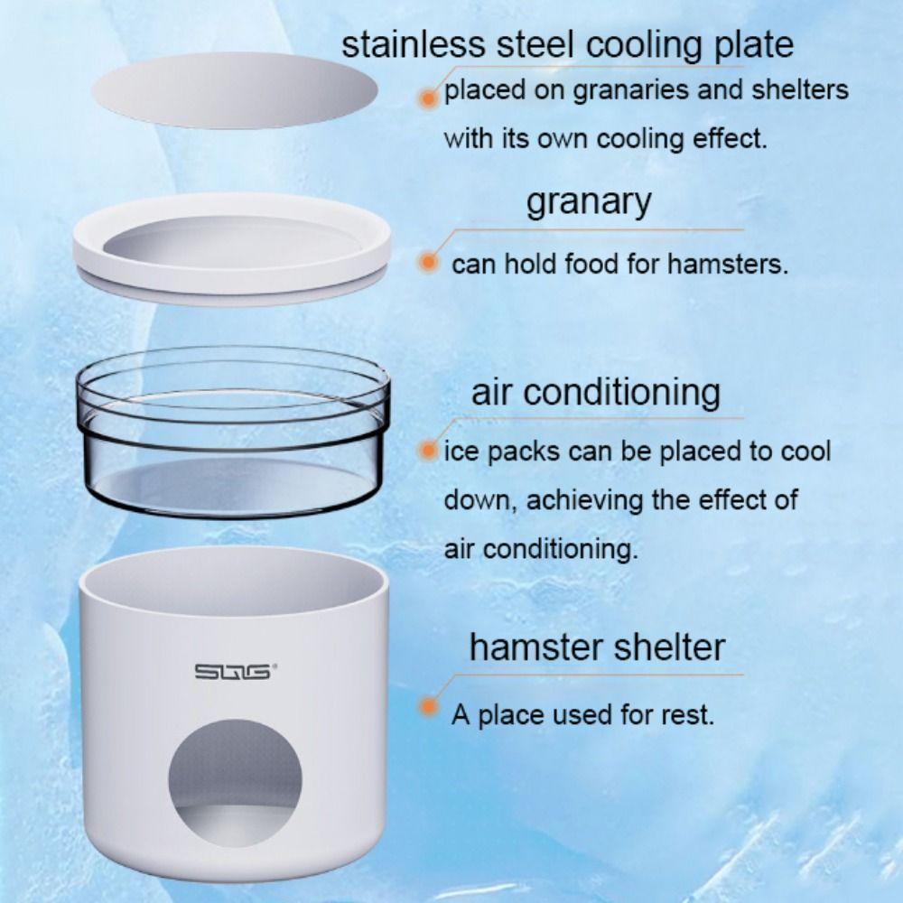 Bite Resistant Summer Hamster House Cooling Hamster Cages  For Golden Bear Rats Guinea Pig