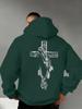 Trendy Men's Autumn-Winter Fashion Printed Fleece Hooded Sweatshirt - Versatile, Sporty, Casual, Loose-Fitting Hooded T-shirt