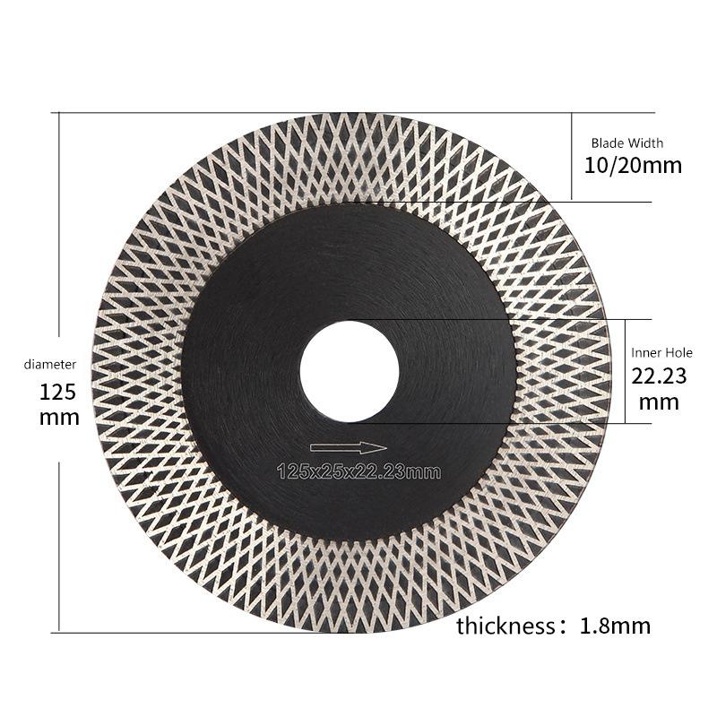 

115-125 мм алмазный отрезной диск для плитки, керамики, сухая резка и шлифовка, дисковая пила, аксессуары для роторного инструмента A2