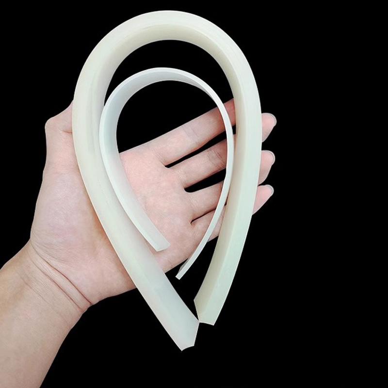 1M-10M White Solid Silicone Rubber Sealing Strip High Temperature Resistant Weatherstrip Square Rectangle 4x4 5x5 5x10 6x6 20x20