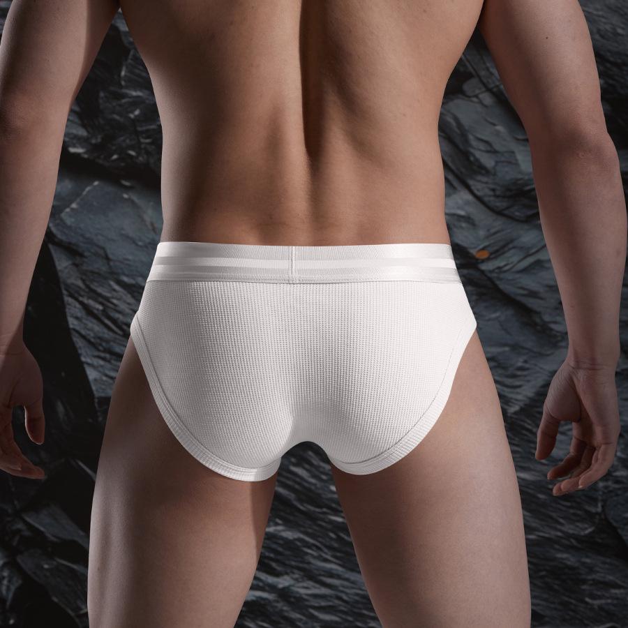 Men's Waffle Cotton Modal Briefs with Bullet Separation - Soft & Breathable