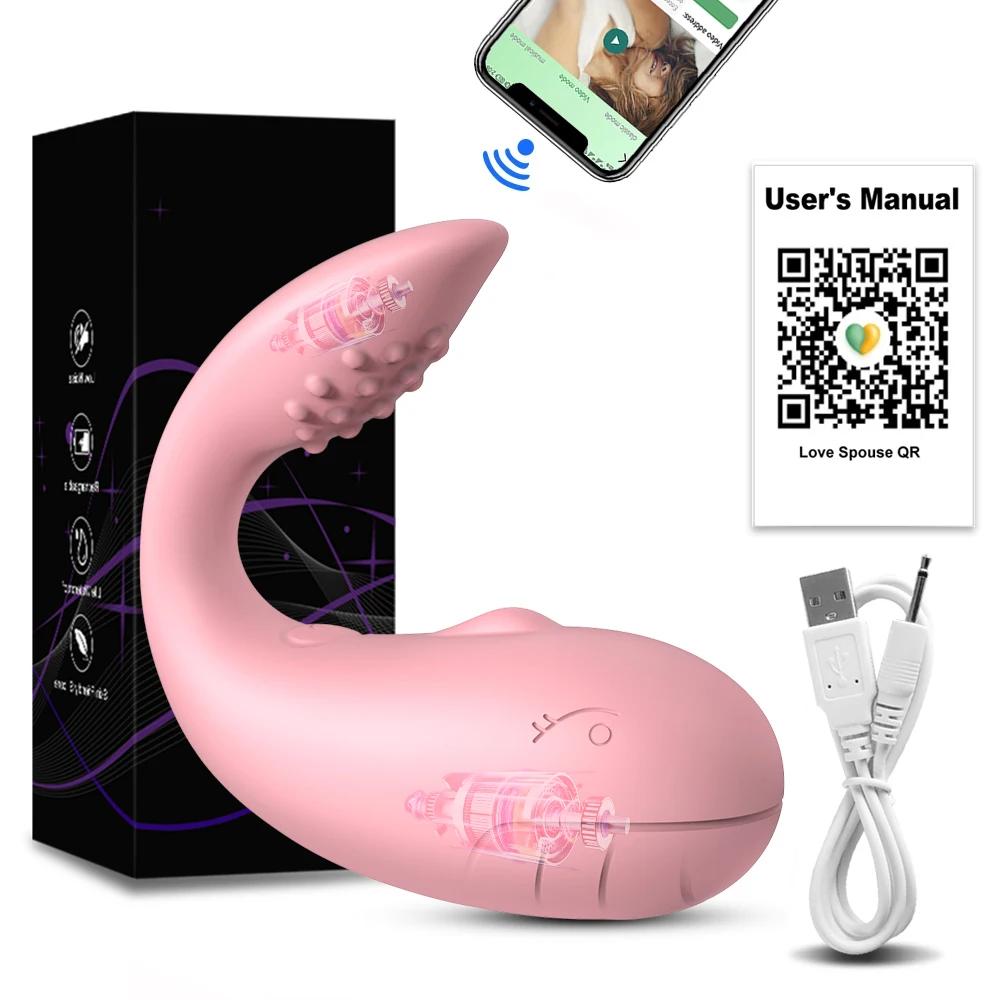 Ou Vibrator cu Control prin APP pentru Femei Stimulator Clitoridian Punct G Portabil Ou al Iubirii Chiloți Vibratori Jucărie Sexuală pentru Femei Articole pentru Adulți