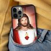 Jesus Christ God Soft Phone Case for iPhone 17 Air 16e Pro max 15 Pro 13 14 Plus 11 12 MagSafe Magnetic Coque