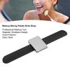 Magnetic Makeup Mixing Palett Bracelet Silicone Cosmetic Applicator Wrist Strap Rectangle Black