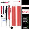 Reuseable Long Head Deep Hole Markers Pen Pencils Solid Carpenter Refill Leads Built-in Sharpener Woodwork Construction Tools