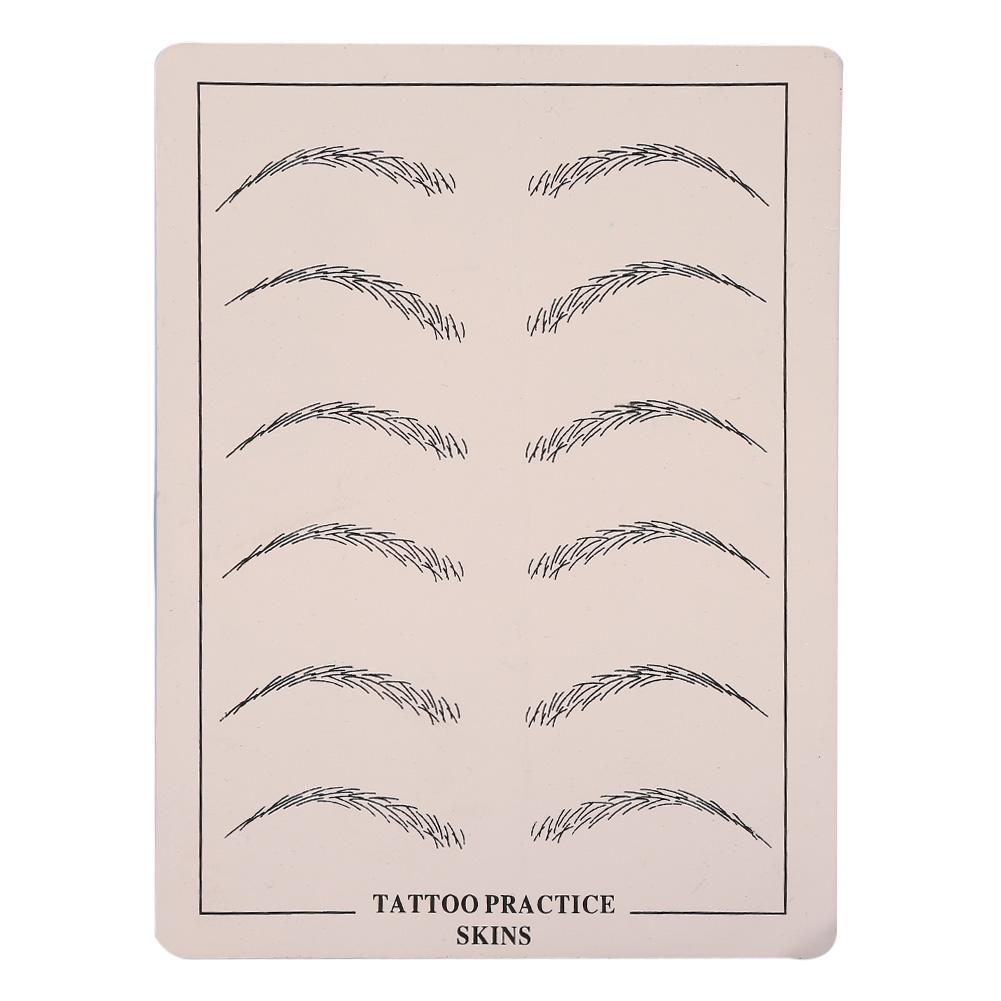 1Pc Tattoo Practice Permanent Makeup Cosmetic Microblading Eyebrow Training Silicone Fake Skin