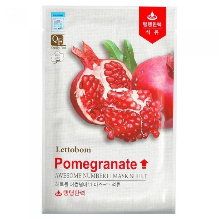 [AYODELE] LetoBom Elastic Pomegranate Mask Pack 25g X 100 Sheets (6396216)