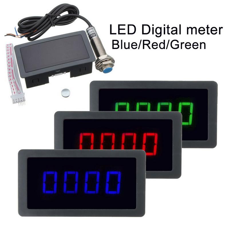 Tachymètre moteur numérique à LED DC 8V-24V avec capteur de proximité à effet auto bloc - SONEW Tachymètre moteur numérique à LED DC 8V-24V avec capteur de proximité à effet auto bloc - SONEW