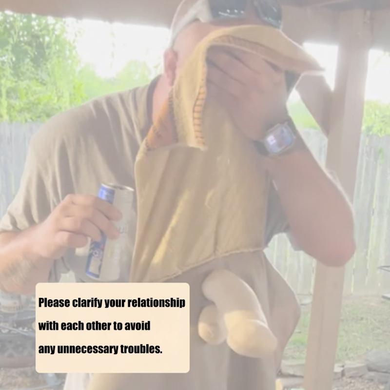 Regulowany fartuch szefa kuchni dla dorosłych mężczyzn, przezabawny design niespodzianka, fartuch na psikusy na wieczory kawalerskie i kuchenny humor