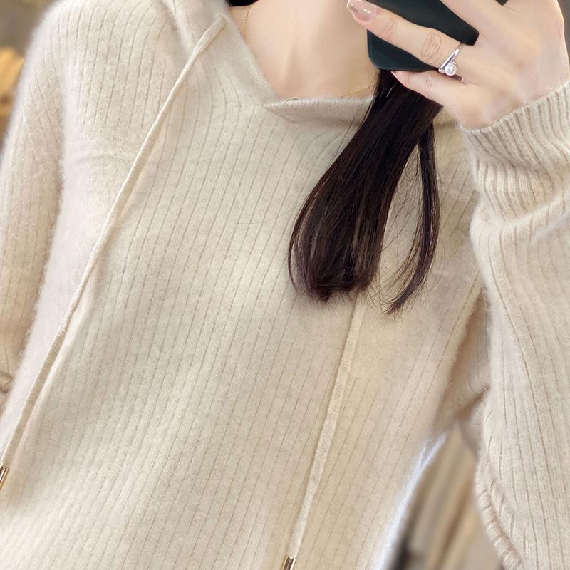 

Жіночий кашеміровий светр Qinghe кашемір 30% кашемір 70% шерсть Жіночий осінньо-зимовий кашеміровий пуловер м який і теплий XXL бежевий