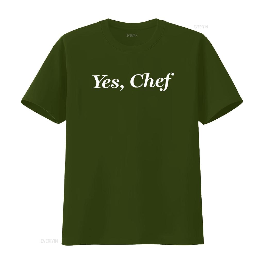 Yes Chef Funny T Shirt vintage Washed Top For Everyday Wear Unisex Stretched Stylish Soft fashion Breathable streetwear graphic