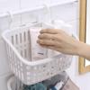 Wall-Mounted Plastic Storage Basket for Kitchen and Bathroom