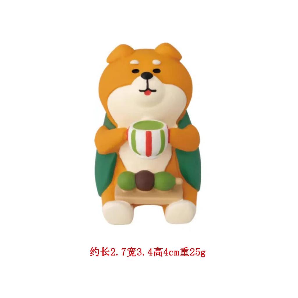 Japanese Tea Garden Leisure Scene Decoration ZAKKA Fashion Play Gift sushi Cat Toy DIY Resin Cute grain Craft Small Decoration