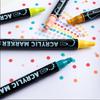 Acrylic Marker 36/60 Colors Dual Tip Paint Pens for Rock Wood Canvas Glass Ceramic Art Supplies