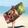 Personalized Creativity Beach Towel Microfiber Beach Towel Thin Absorbent for Beach Swimming Yoga Bath Sports. 091017