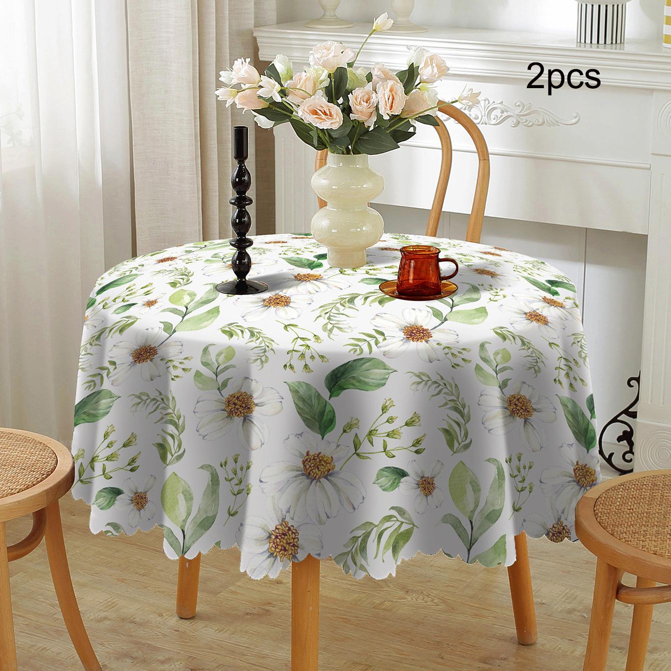 

Скатерть 2шт рождественское украшение водонепроницаемая и маслостойкая обеденная скатерть полиэстер украшение