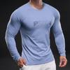 New Quick-drying Ice Silk Long-sleeved T-shirt Men's Casual Sports Fitness Outdoor T-shirt Top Men