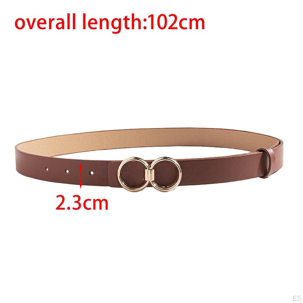 PU Leather Belt for Women, Female Pants Accessories, Casual Waist Belt, Snap Buckle, Skirts,