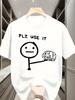 Lustiger Stil Bitte Benutzen Aufdruck T-Shirt Unisex Unisex Kurzarm Lustig Rundhals Baumwolle Humor Täglich Lässig T-Shirt