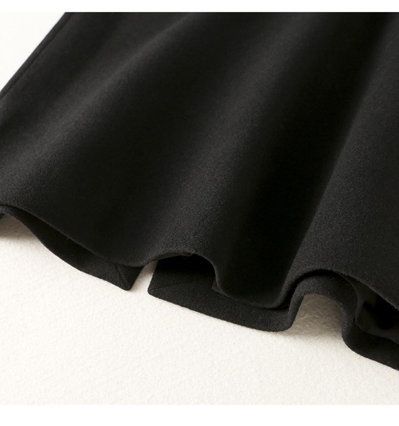 Basic House Black High Waist Pencil Skirt - Autumn/Winter Hip-Hugging Design for Women