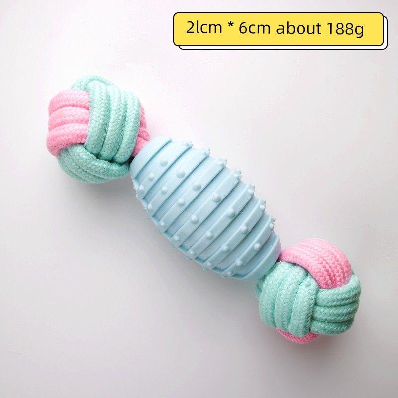 

Pet Supplies Labrador Tooth Cleaning Dumbbell Ball Toy Blue Thorn ball small dumbbell