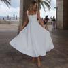 Sommer Neue Damenbekleidung Temperament Quadratischer Ausschnitt Ärmellos Taille Hosenträgerkleid Damen