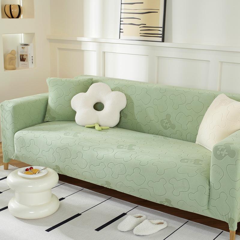 Sofabezug Rundum eingewickelt Einfacher Sofabezug Universal Sofa Schonbezug Sofakissenbezug Stretchbezug Stoff Anti-Kratz