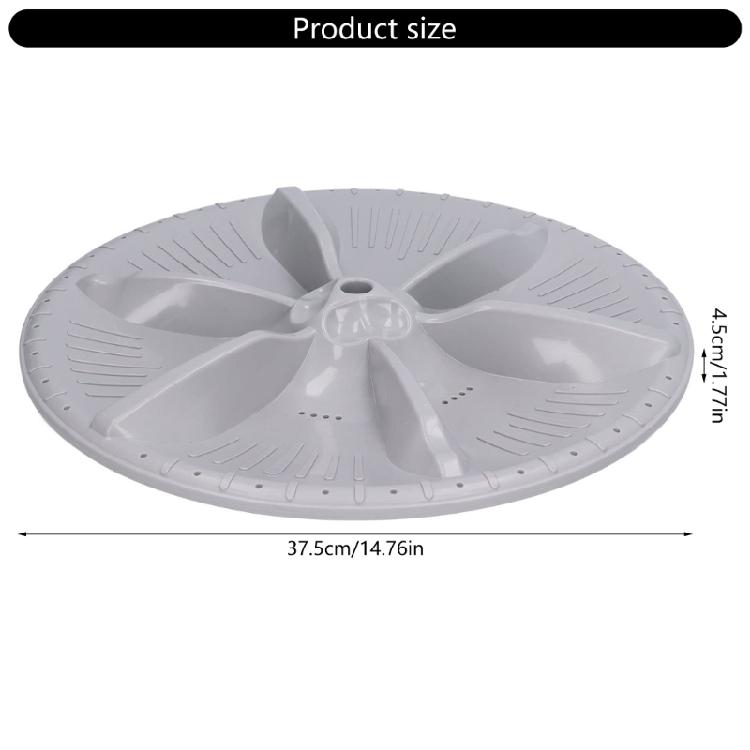 37.5cm Washing Machine Replacement Agitator Quick Installation Washing Machine Impeller Plate Plastic Texture for Home