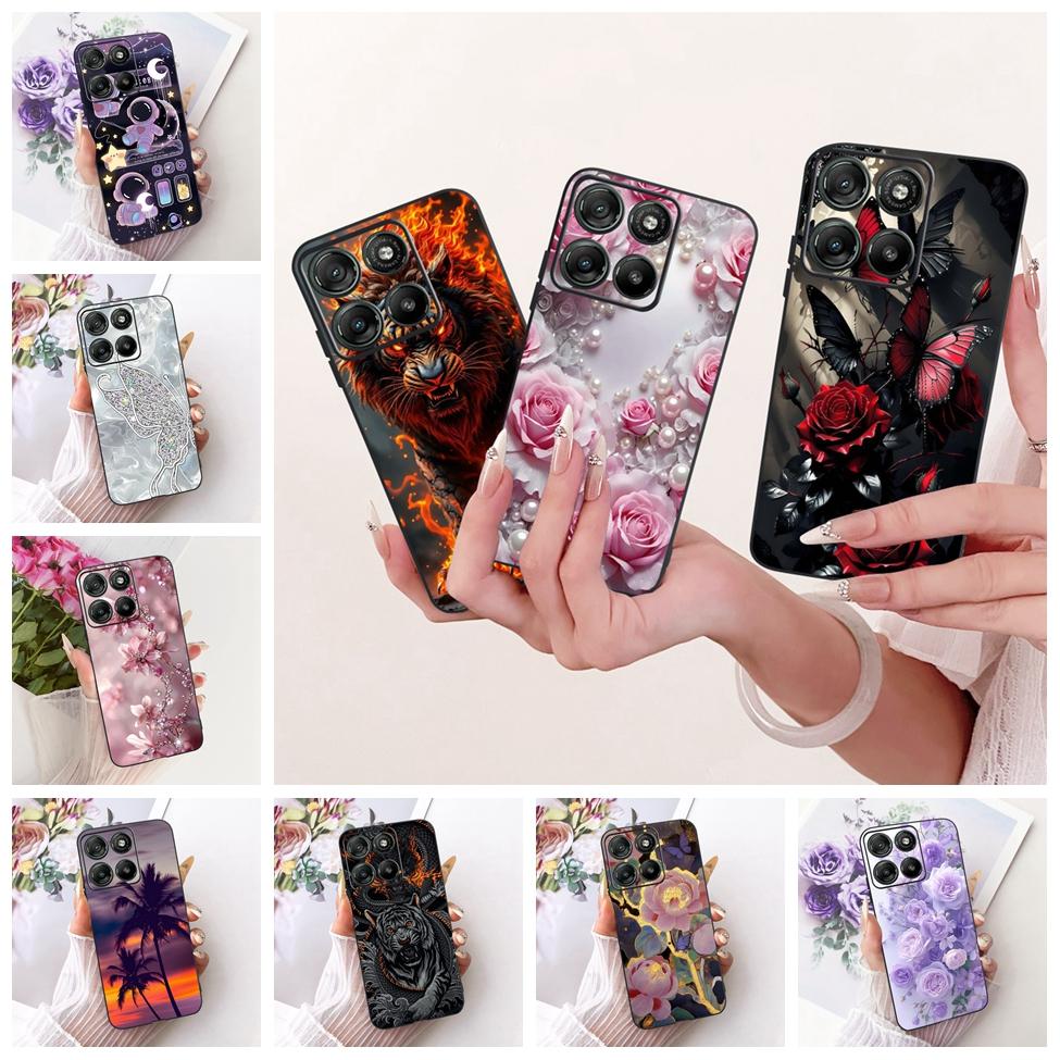 Black Case For Motorola Moto G77 Cover XT2621-4 Fashion Butterfly Cute Luxury Painted Silicone Casing For Moto G77 Motorola G77