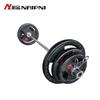 NAIPNI Adjustable Rubber Coated Cast Iron Barbell Set
