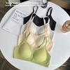 Soutien-gorge d'été ultra-fin en maille, Respirant, Coques fixes, Bretelles fines antidérapantes, Lingerie sans couture pour femmes