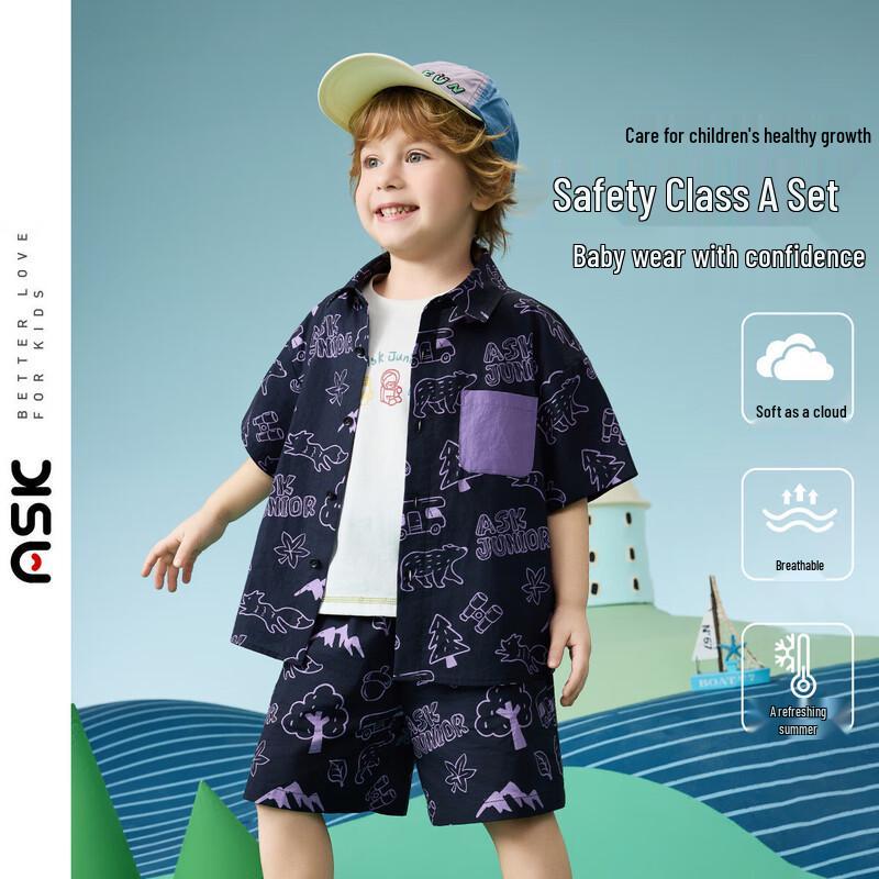 

ASK JUNIOR Комплект из футболки с коротким рукавом и шорт для мальчика с мультяшным принтом EU 37