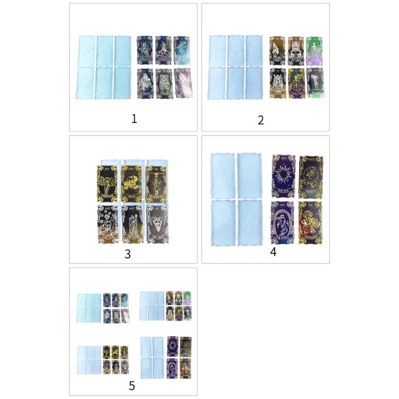 Easy To Use Tarot Card Silicone Mold Jewelry Making Tools Resin Casting Molds Silicone Material Suitable for DIY Crafts