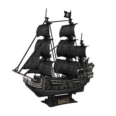 ASSYME Cubic Fan 3D Puzzle Craft Kit Queen Anne's Revenge T4018h (No Glue or Tools Required)