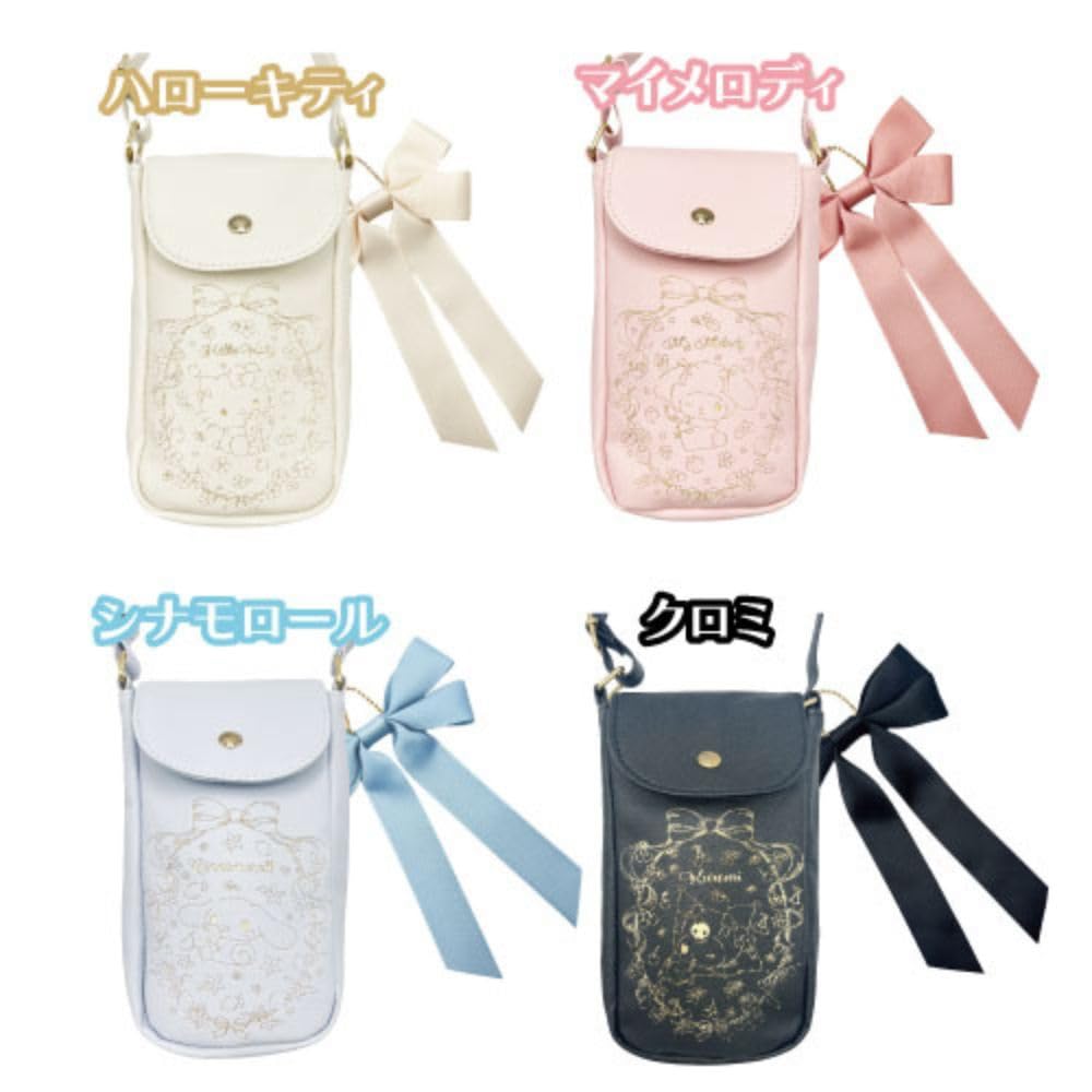 Hatayama Shoji Sanrio Girly Hello Kitty Shoulder Pochette [Body] Approx. H19 X W10 X D3cm [Shoulder] Approx. Total Length 125cm 34202864