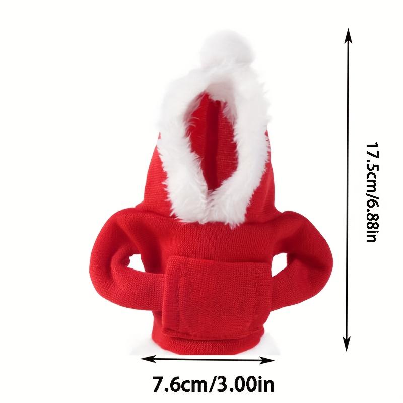 Funny Santa Hat Car Gear Shift Knob Cover Red Christmas Design Fit for Manual Automatic Transmission