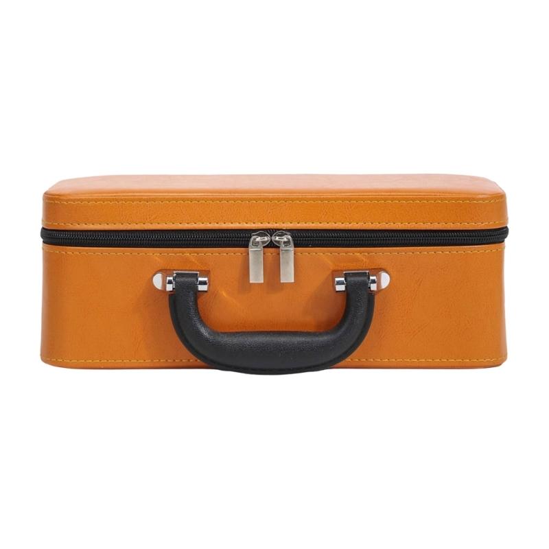 Portable Jewelry Organizer Case with Multiple Compartments for Bracelets Soft Velvets Lining Box Travel Essential