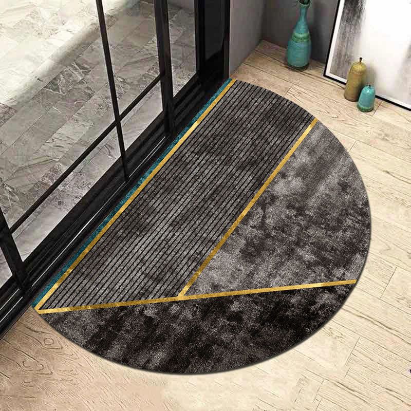 Half Circle Nordic Carpet Entrance Door Bathroom Absorbent Floor Mat Carpet Door Mat Household Anti Slip Mat