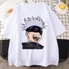 Anime T Shirt Funny Satoru Gojo Graphic Printed Short Sleeve Unisex Casual Personality Round Neck Loose Tees