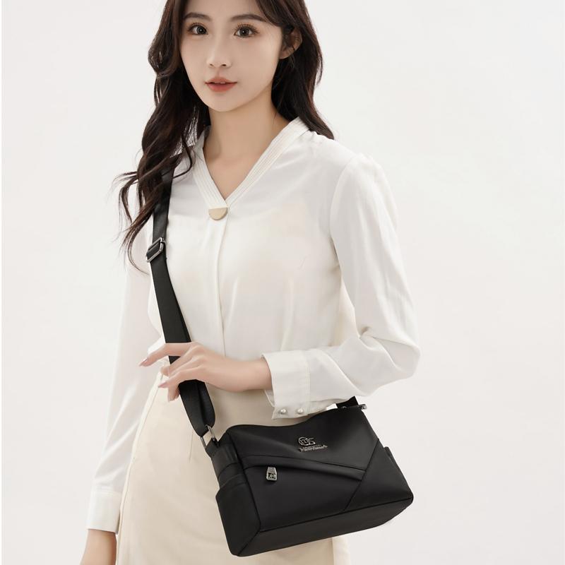 Middle-Aged Women's Bag Crossbody Bag Oxford Shoulder Bag Large Capacity Mother Bag