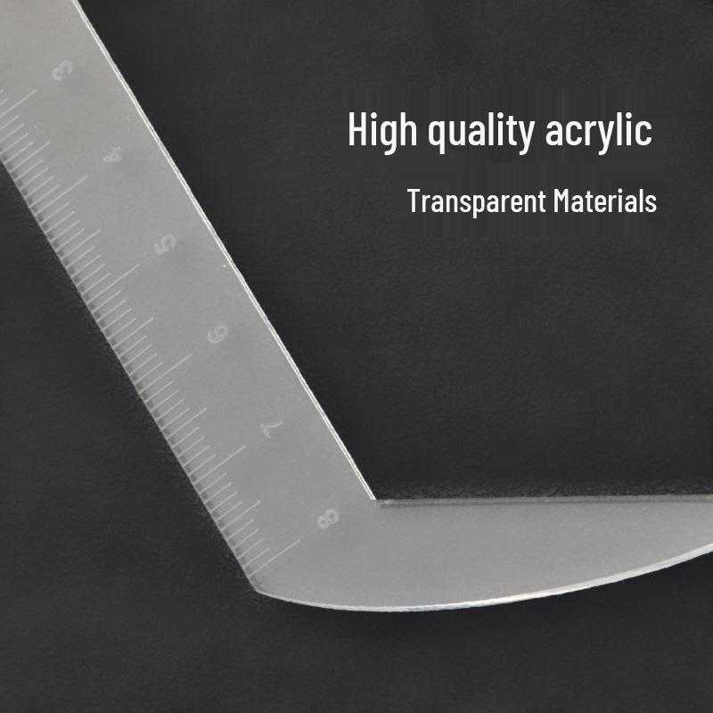 Transparent Eyebrow Microblading Symmetry Ruler: Shape & Positioning Tool