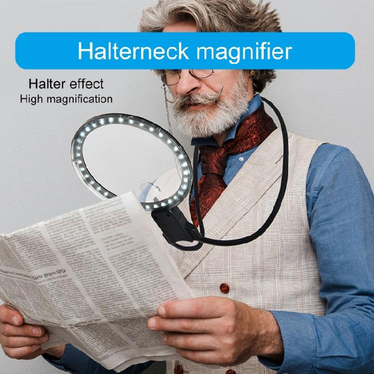 LED Illuminates Magnifier with Wide Lens Hands Frees Magnifier Stand Easy To Carry for Reading & Precisions Handicrafts