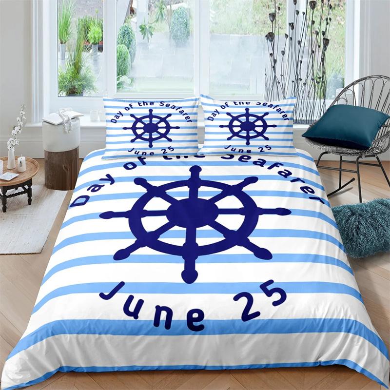 3D Print  Anchor Duvet Cover Set 2/3 Pcs Pillowcase Bedding Set Full Queen King Size