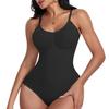 Bulit In Bra Padded Bodysuit For Women Slimming Full Body Shaper Tummy Control Sculpting Jumpsuit Firm Control Tank Top