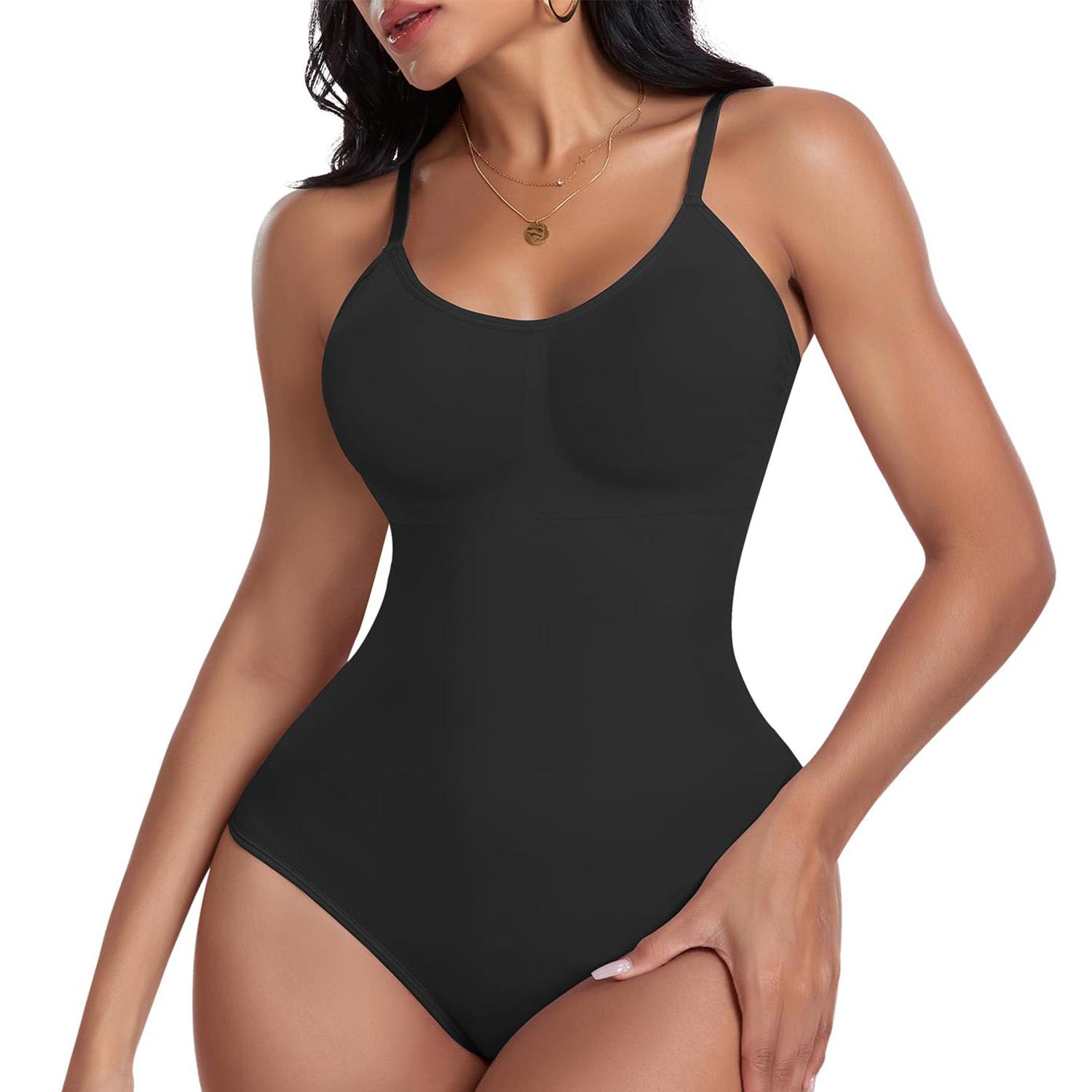 

Bulit In Bra Мягкий боди для женщин для похудения, формирователь всего тела, комбинезон для коррекции живота, прочный топ на бретелях S